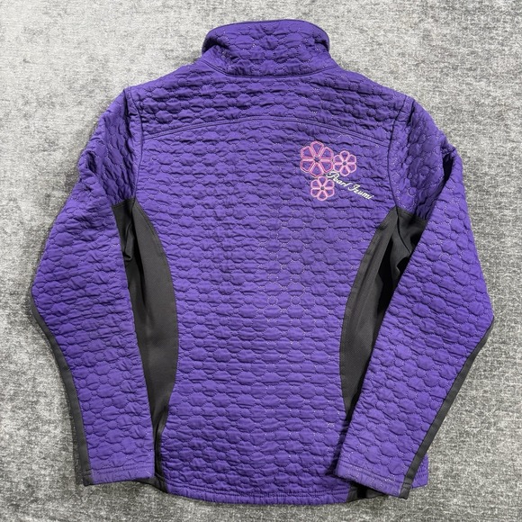Pearl Izumi Cycling Jacket Women's Size Medium Quilted Purple & Black Full Zip - Picture 2 of 16